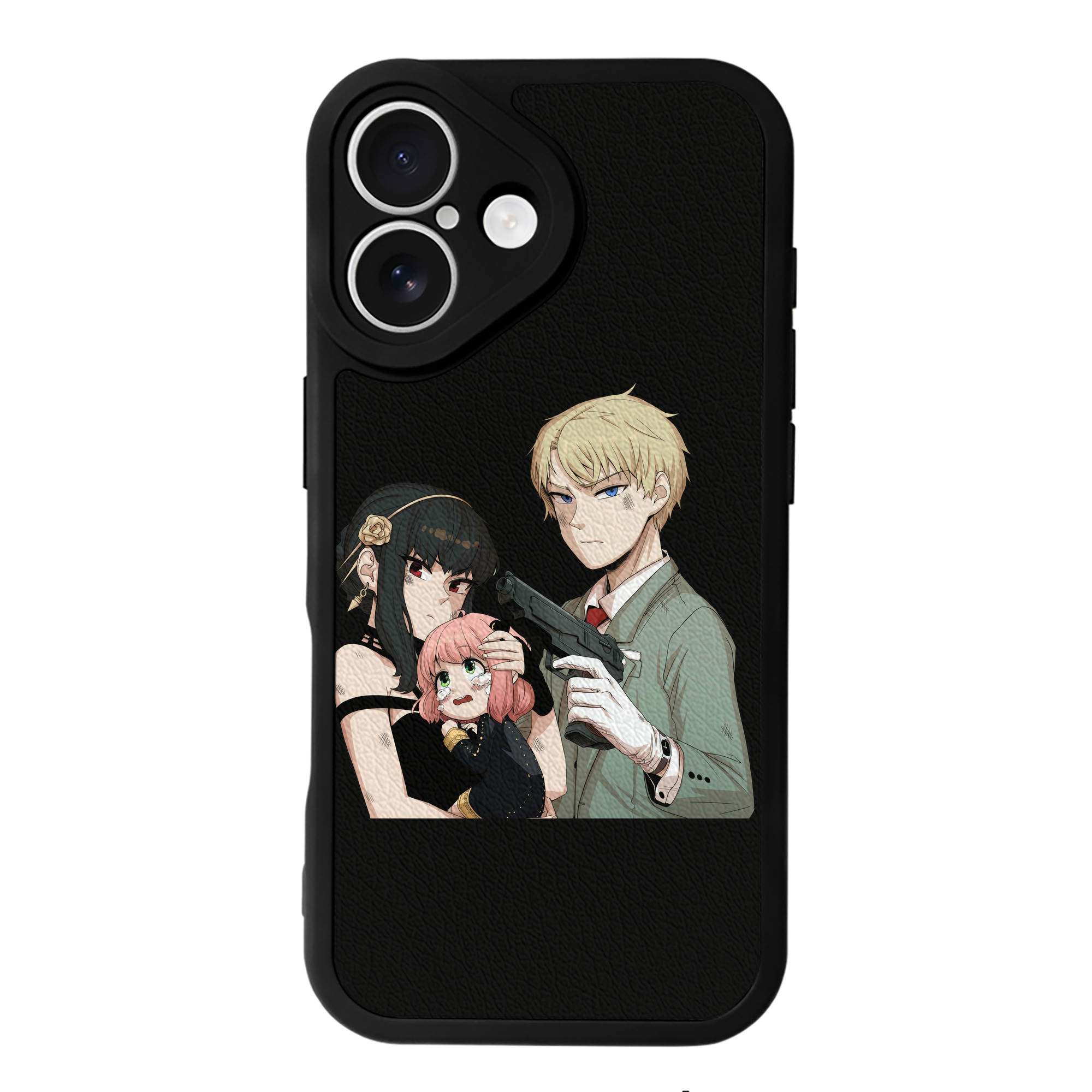 （画像用） SPY×FAMILY间谍家家酒 【iPhone 16シリーズ対応】シリコンスマホケース（レザー調） 材質：シリコン